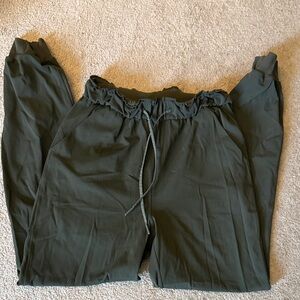 Lululemon Olive Green Drawstring Jogger Pants